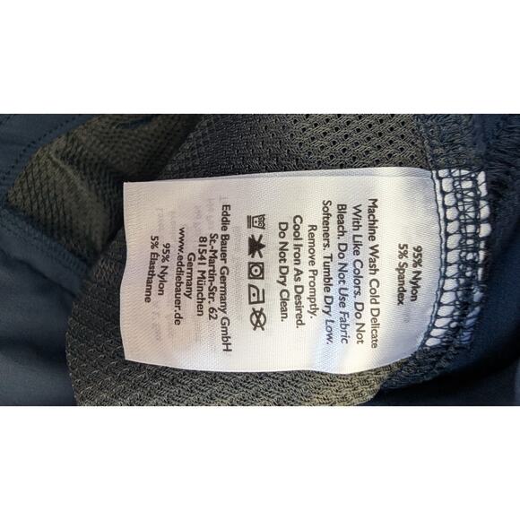 Eddie Bauer Pants Womens 6 Navy Nylon Spandex Stretch Outdoors Hiking Cargo Gorp - Picture 8 of 9